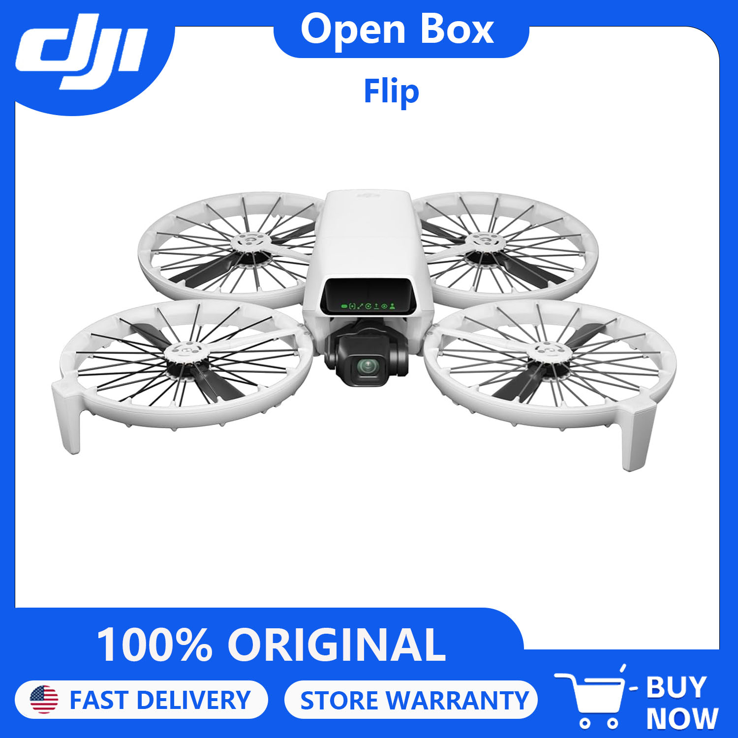 Drone Ndvi - Open Box-DJI Flip (RC-N3), Drone With