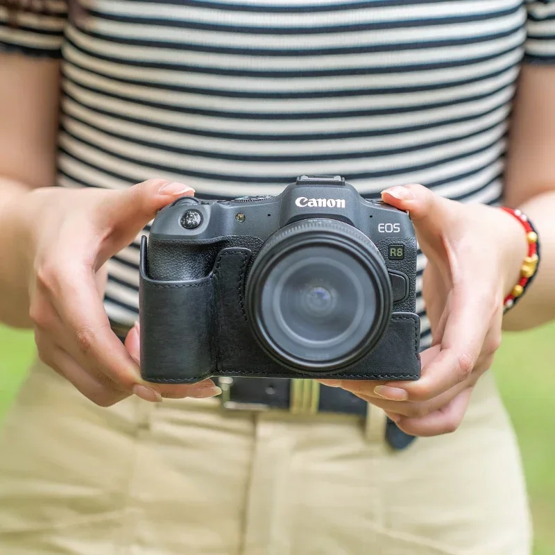 Handmade genuine leather camer - Canon Camera Eos R8 recension och pris