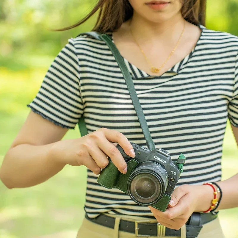 Handmade genuine leather camer - Canon Camera Eos R8 recension och pris